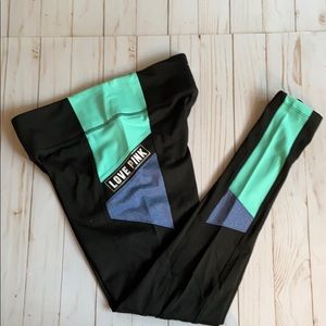 VS PINK Ultimate Colorblock Yoga Leggings